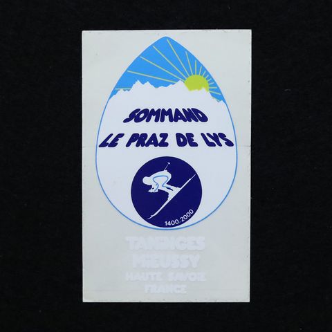 SOMMAND LE PRAZ DE LYS ヴィンテージステッカー