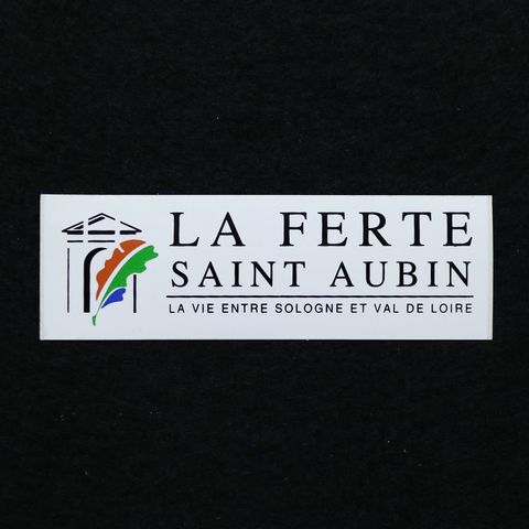 LA FERTE SAINT AUBIN ヴィンテージフレンチステッカー