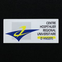 CENTRE HOSPITAILIER REGIONAL UNIVERSITAIRE D'ANGERS ユニヴァルシテール・ダンジェ総合病院 ヴィンテージステッカー