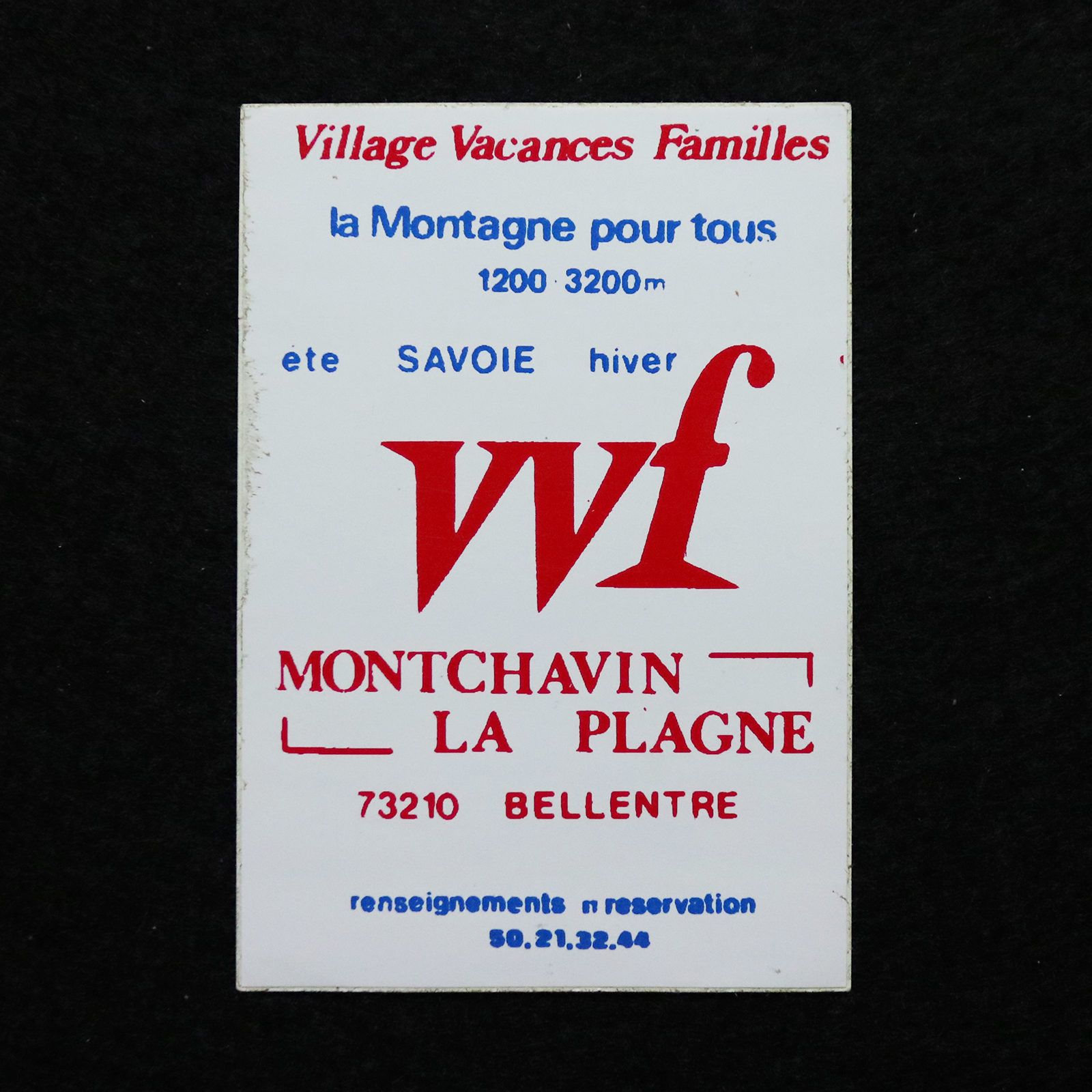 MONTCHAVIN LA PLAGNE ヴィンテージフレンチステッカー