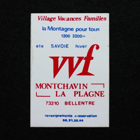 MONTCHAVIN LA PLAGNE ヴィンテージフレンチステッカー
