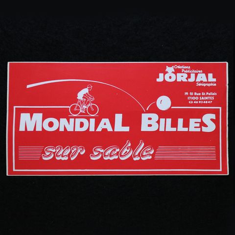 MONDIAL BILLES ヴィンテージフレンチステッカー