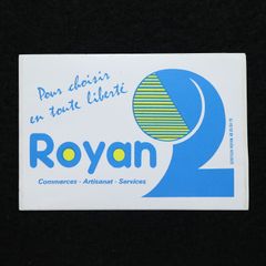 Royan2 ヴィンテージフレンチステッカー