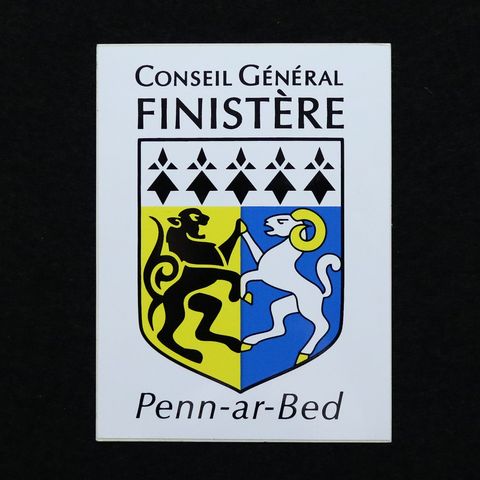 Penn-ar-Bed "CONSEIL GENERAL FINISTERE" ヴィンテージステッカー