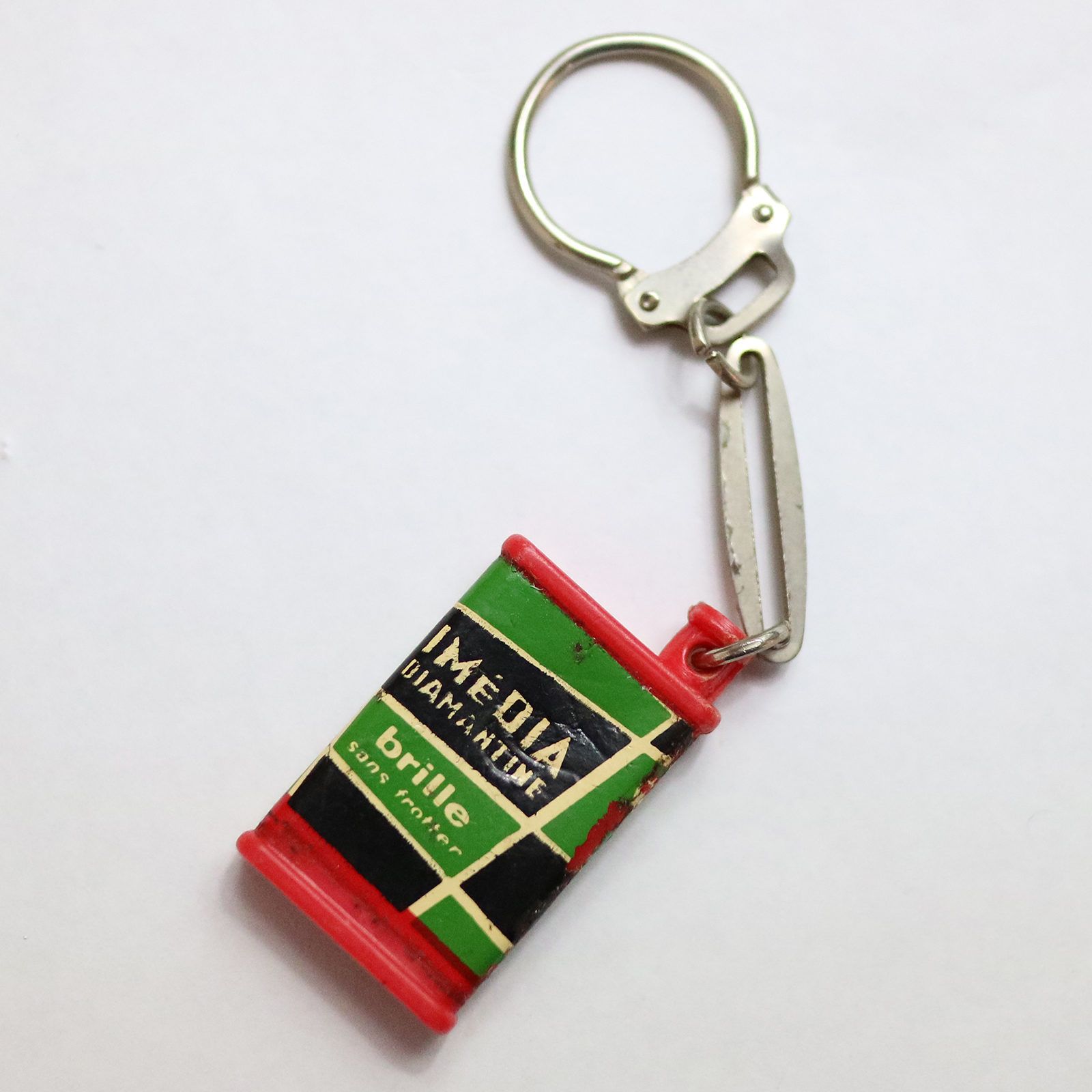 DIAMANTINE "IMEDIA" ワックス缶 フレンチキーホルダー