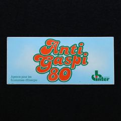Anti gaspi 80 ヴィンテージステッカー