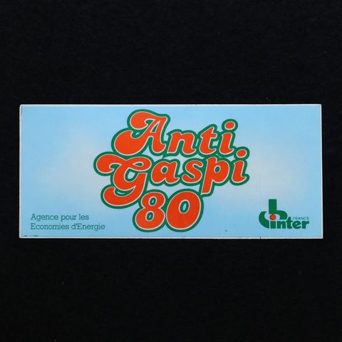 Anti gaspi 80 ヴィンテージステッカー