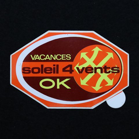 VACANCES SOLEIL 4 VENTS ヴィンテージステッカー
