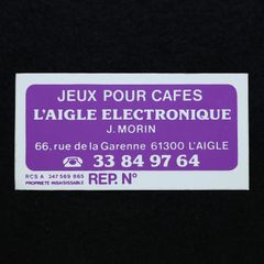 L'AIGLE ELECTRONIQUE ヴィンテージフレンチステッカー