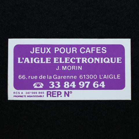 L'AIGLE ELECTRONIQUE ヴィンテージフレンチステッカー