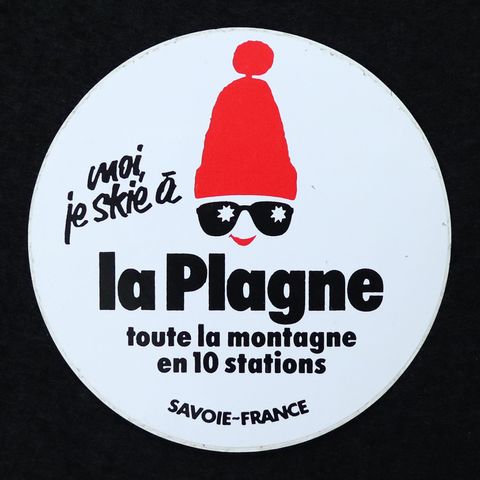 la Plagne ラ=プラーニュ ヴィンテージステッカー