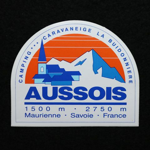 AUSSOIS オッソワ ヴィンテージフレンチステッカー