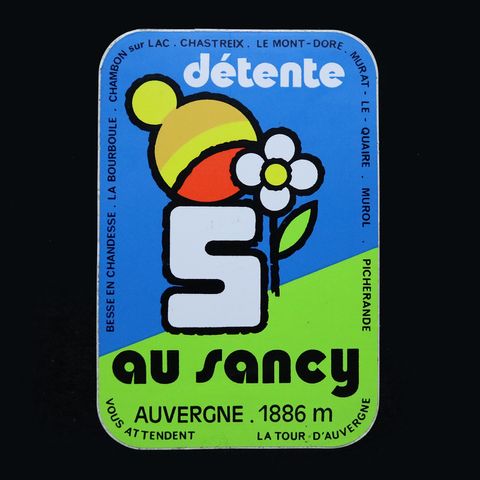 au sancy ヴィンテージステッカー