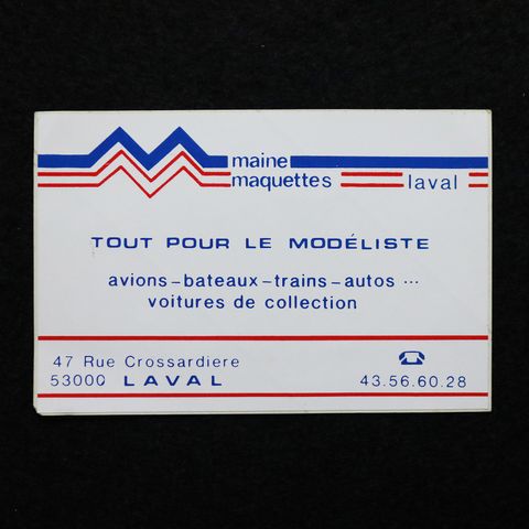 MAINE MAQUETTES LAVAL ヴィンテージフレンチステッカー