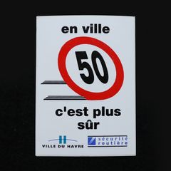 VILLE DU HAVRE/securite routiere ヴィンテージフレンチステッカー