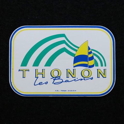THONON LES BAINS ヴィンテージフレンチステッカー