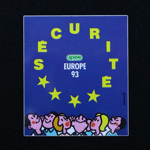 apave "EUROPE 93" アパヴ ヴィンテージステッカー