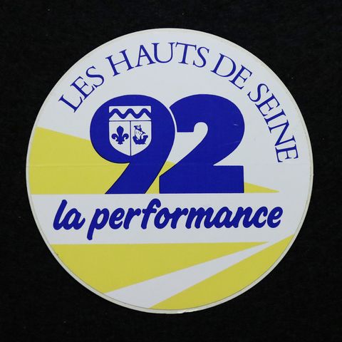 LES HAUTS DE SEINE ヴィンテージフレンチステッカー