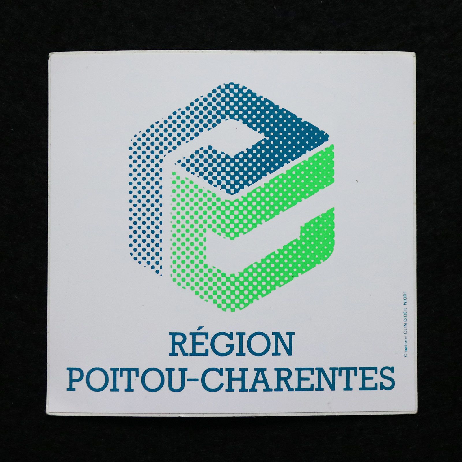 REGION POITOU-CHARENTES ポワトゥ・シャラント ヴィンテージフレンチステッカー