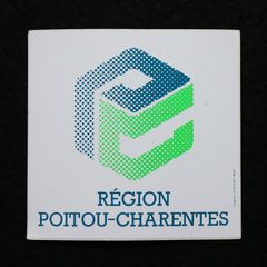 REGION POITOU-CHARENTES ポワトゥ・シャラント ヴィンテージフレンチステッカー