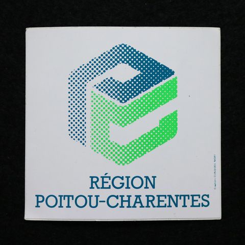 REGION POITOU-CHARENTES ポワトゥ・シャラント ヴィンテージフレンチステッカー