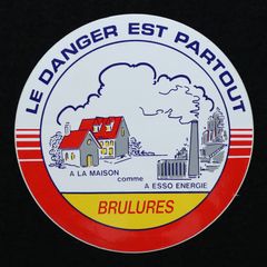 LE DANGER EST PARTOUT ヴィンテージステッカー