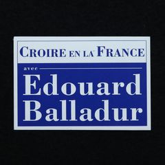 Edouard Balladur エドゥアール・バラデュール ヴィンテージステッカー