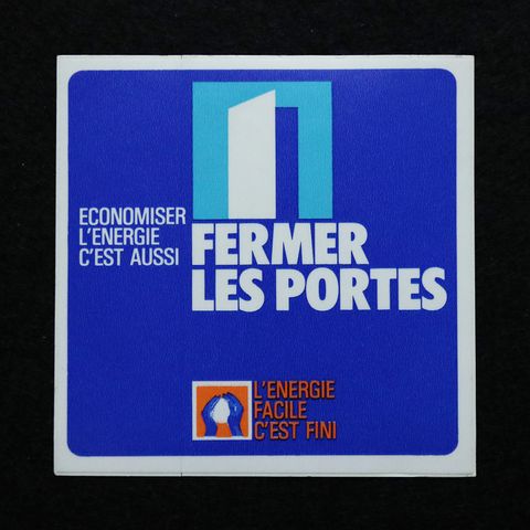 FERMER LES PORTES ヴィンテージフレンチステッカー
