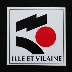 ILLE ET VILAINE ヴィンテージフレンチステッカー