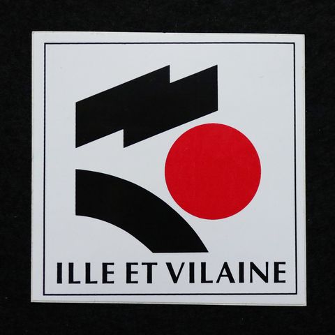 ILLE ET VILAINE ヴィンテージフレンチステッカー