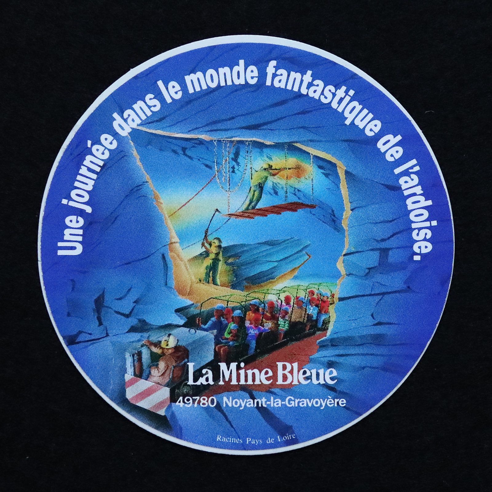 La Mine Bleue ブルー鉱山 ヴィンテージステッカー