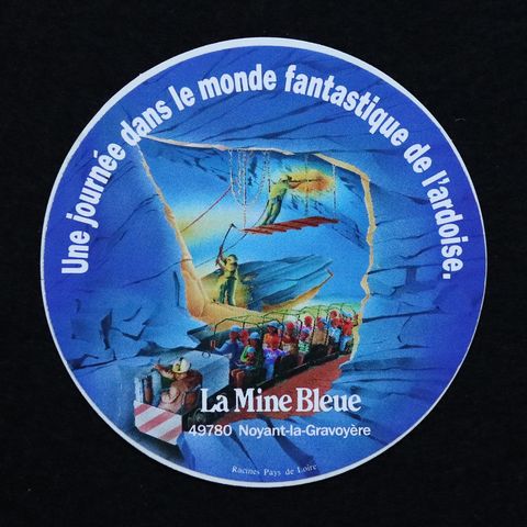 La Mine Bleue ブルー鉱山 ヴィンテージステッカー