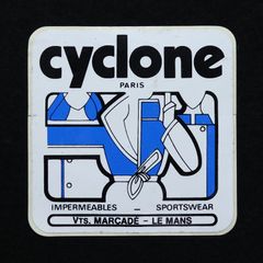cyclone paris ヴィンテージステッカー