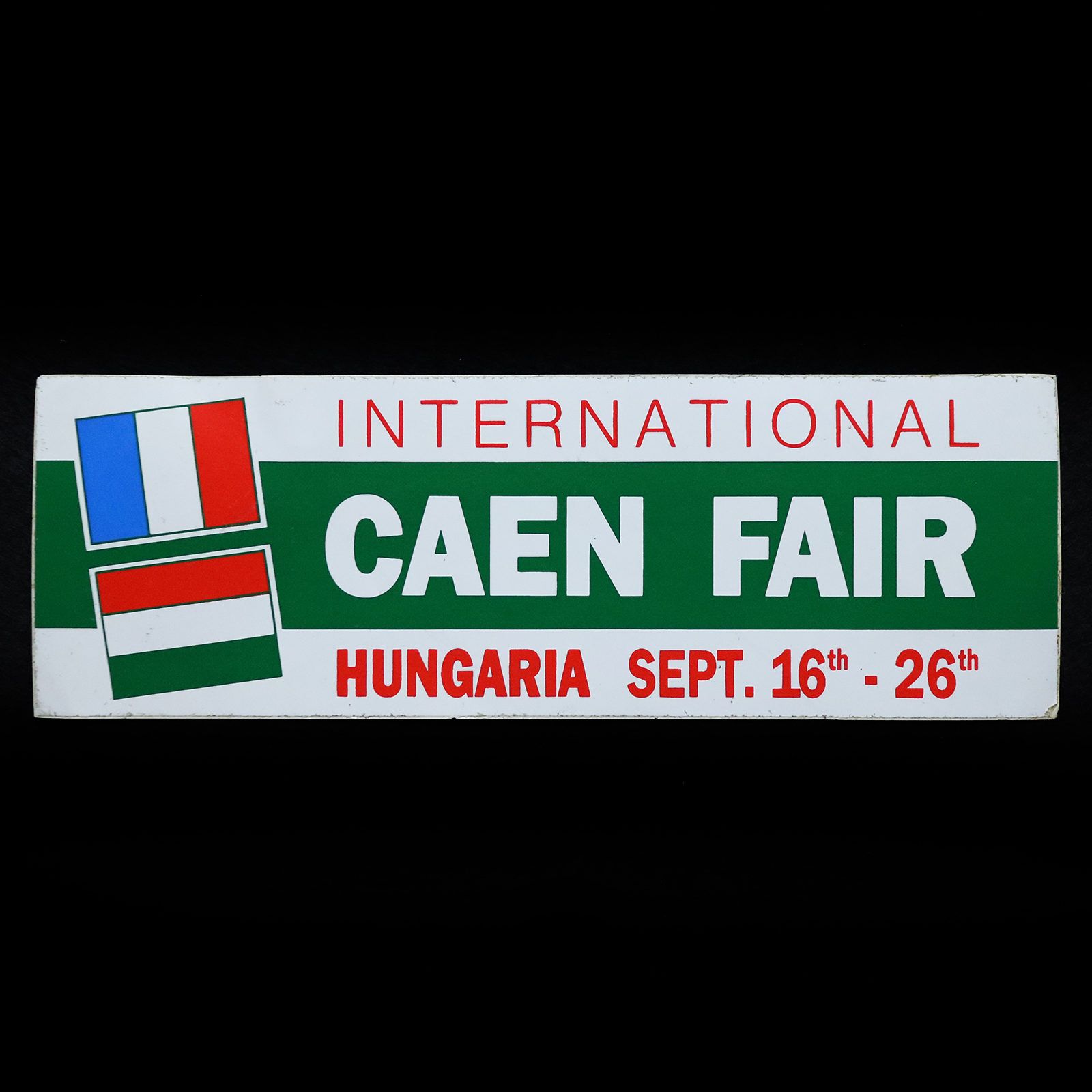 INTERNATIONAL CAEN FAIR ヴィンテージステッカー