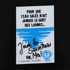 LES SAUVETAGE EN MER "SNSM" ヴィンテージフレンチステッカー