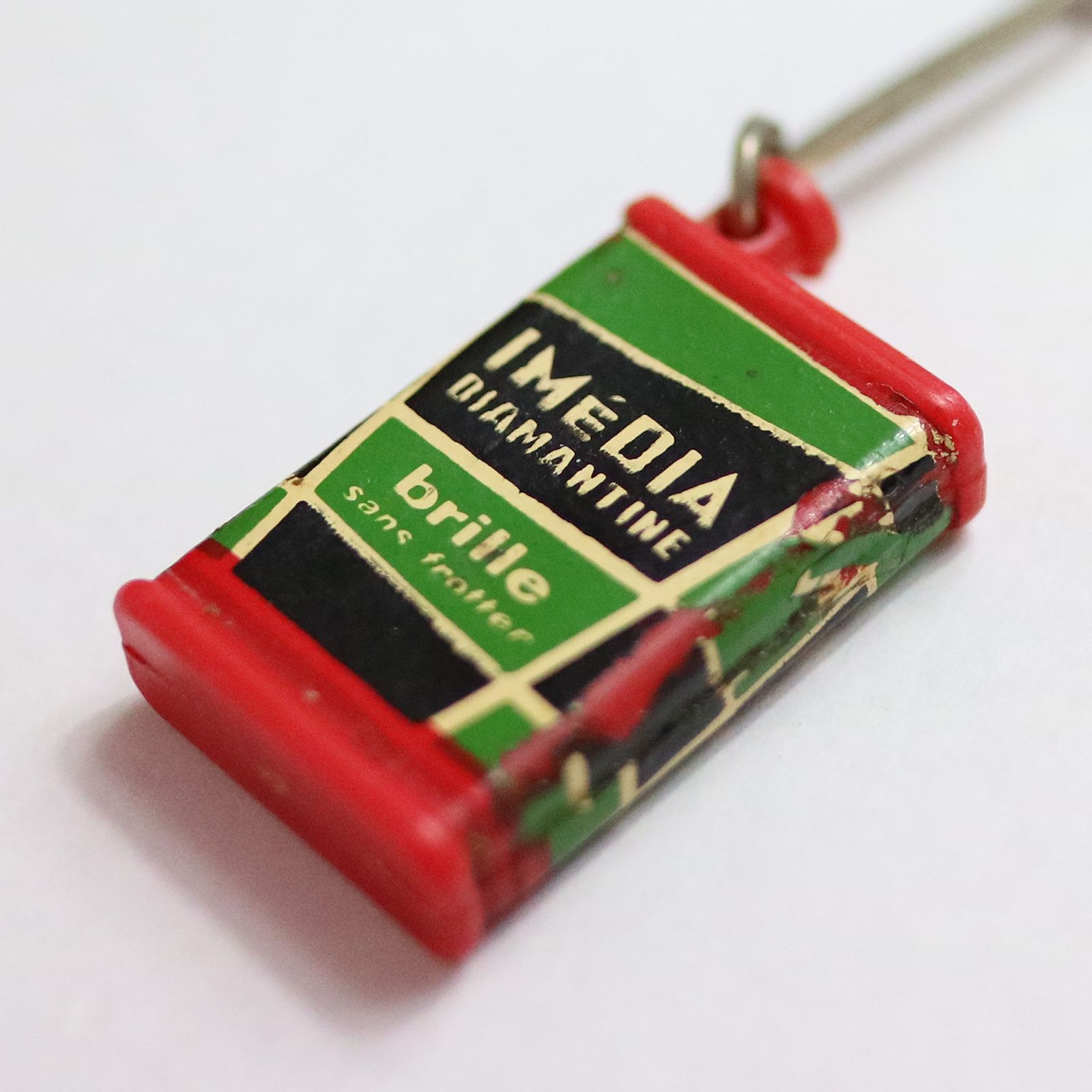 DIAMANTINE "IMEDIA" ワックス缶 フレンチキーホルダー