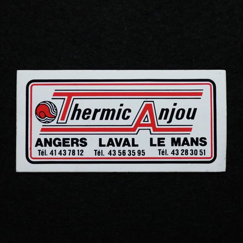 Thermic Anjou ヴィンテージフレンチステッカー