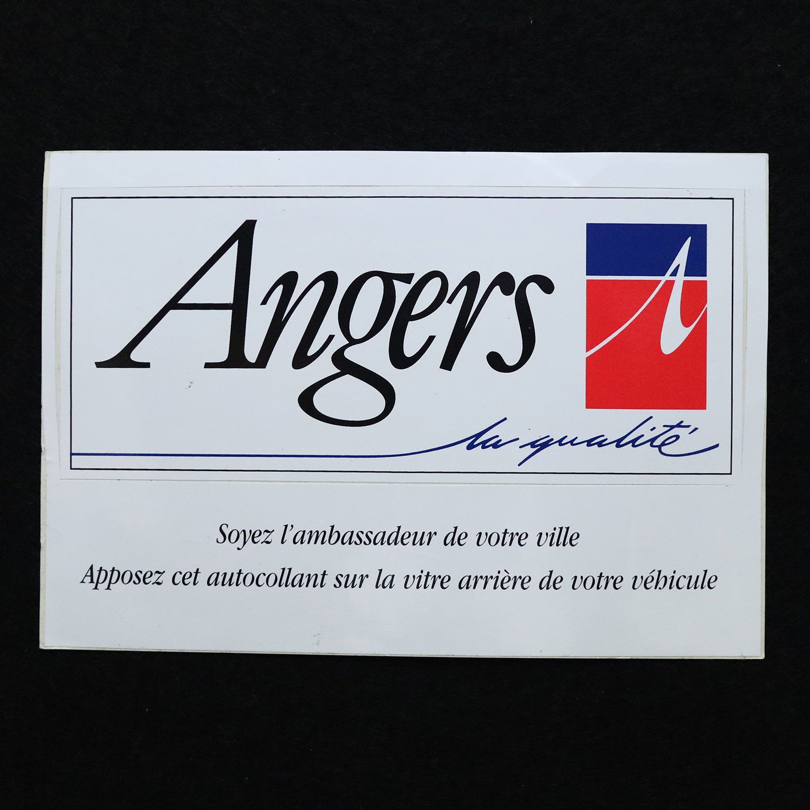 Angers la qualite ヴィンテージステッカー