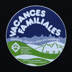 VACANCES FAMILIALES ヴィンテージステッカー