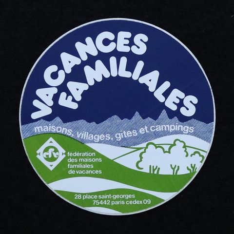 VACANCES FAMILIALES ヴィンテージステッカー