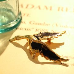 メタルブローチ「白鳥」