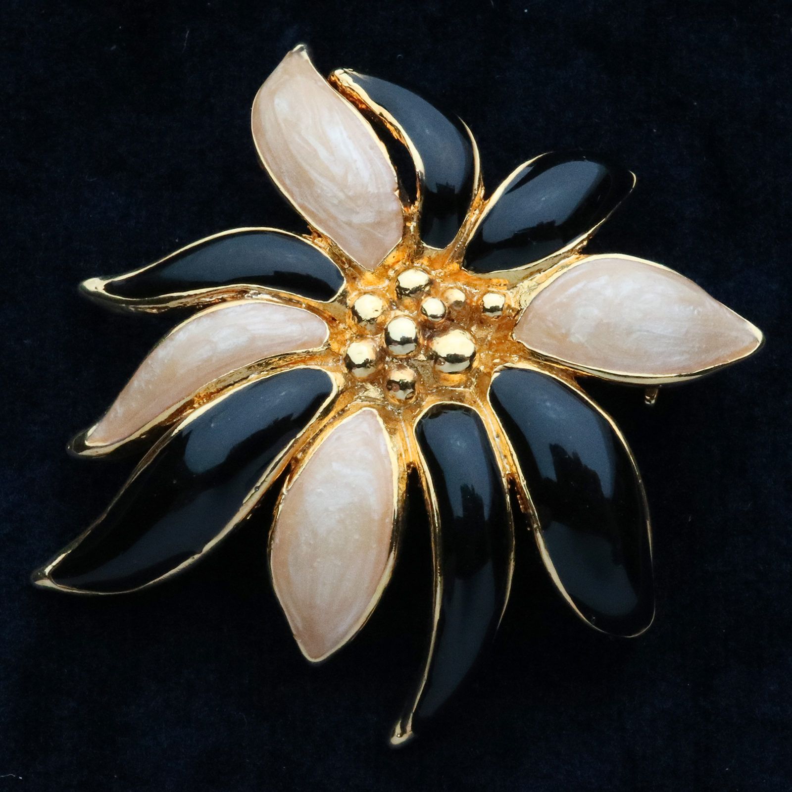 メタルブローチ「花」