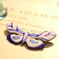 ホーローブローチ「蝶」