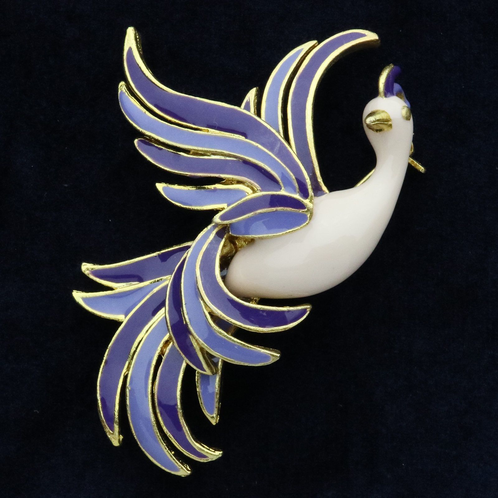 鳳凰の天然素材牙彫刻ブローチ＊＊＊＊(o^-^) 螺鈿ブローチ 鳳凰 金蒔 - SAGARADEN.com