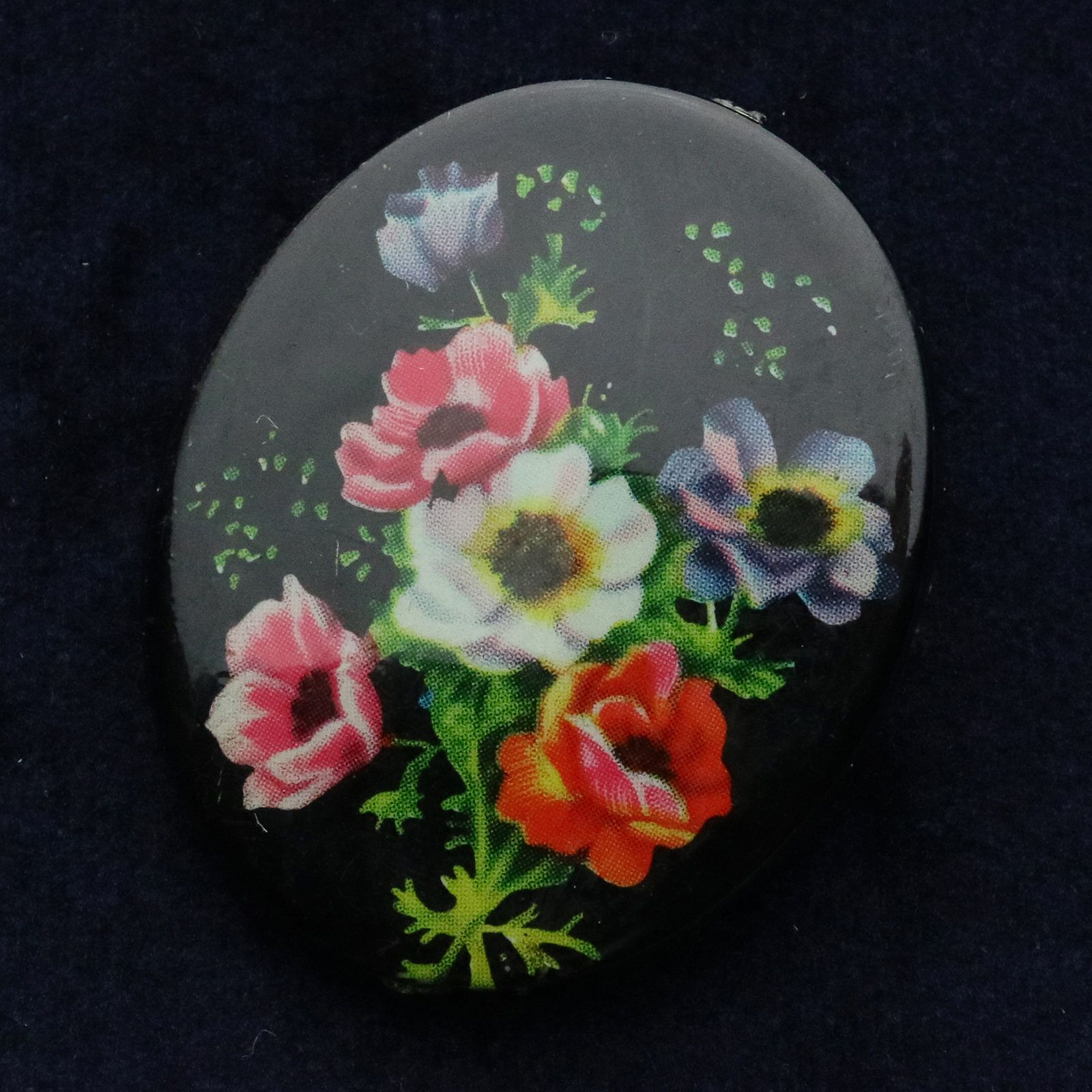 プラスチックブローチ「花」