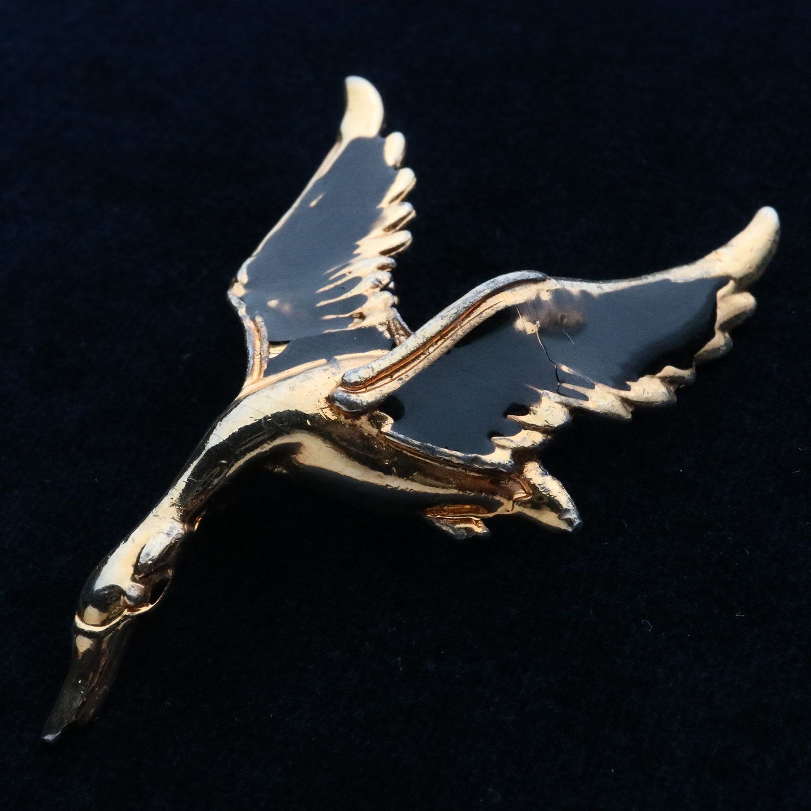 メタルブローチ「白鳥」