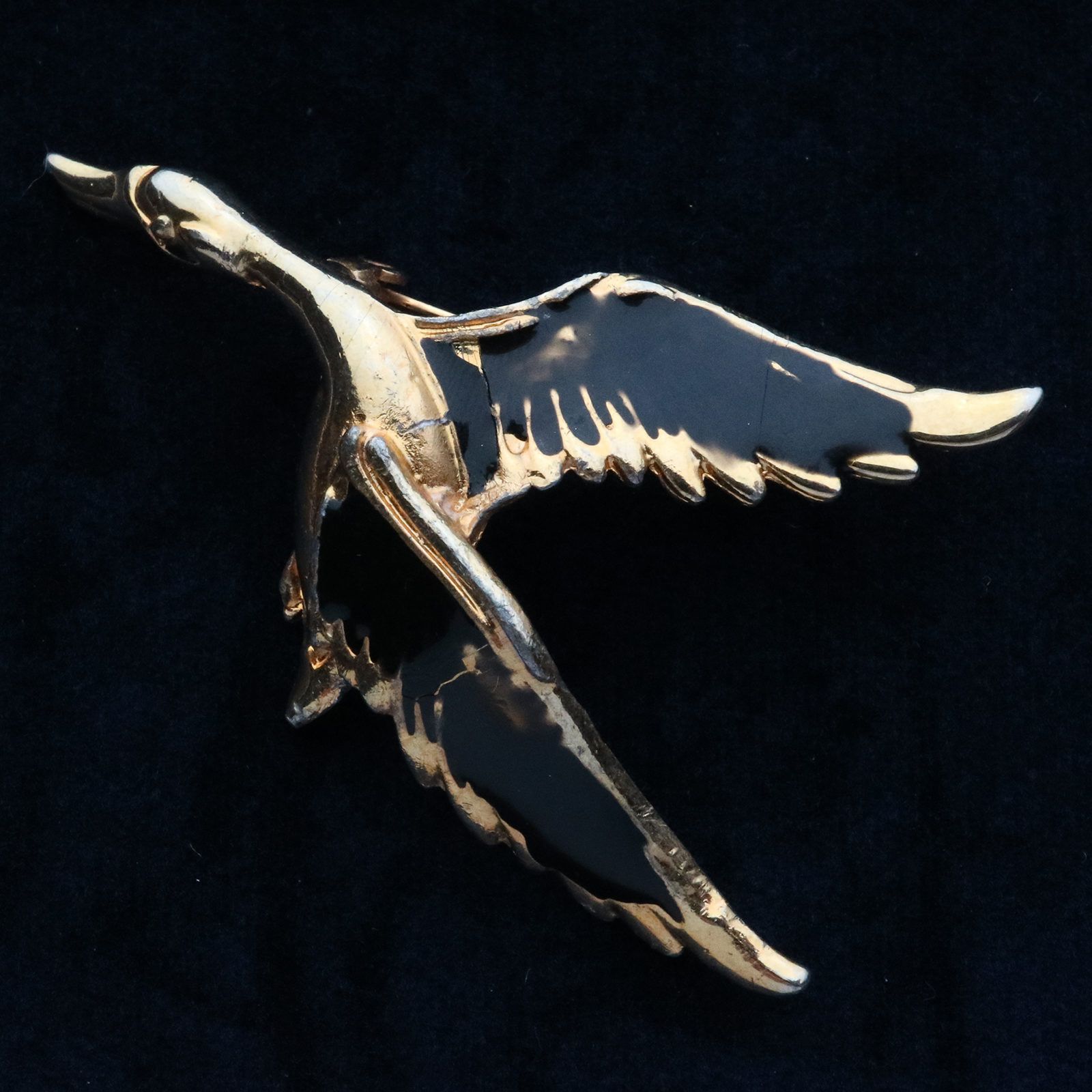 メタルブローチ「白鳥」