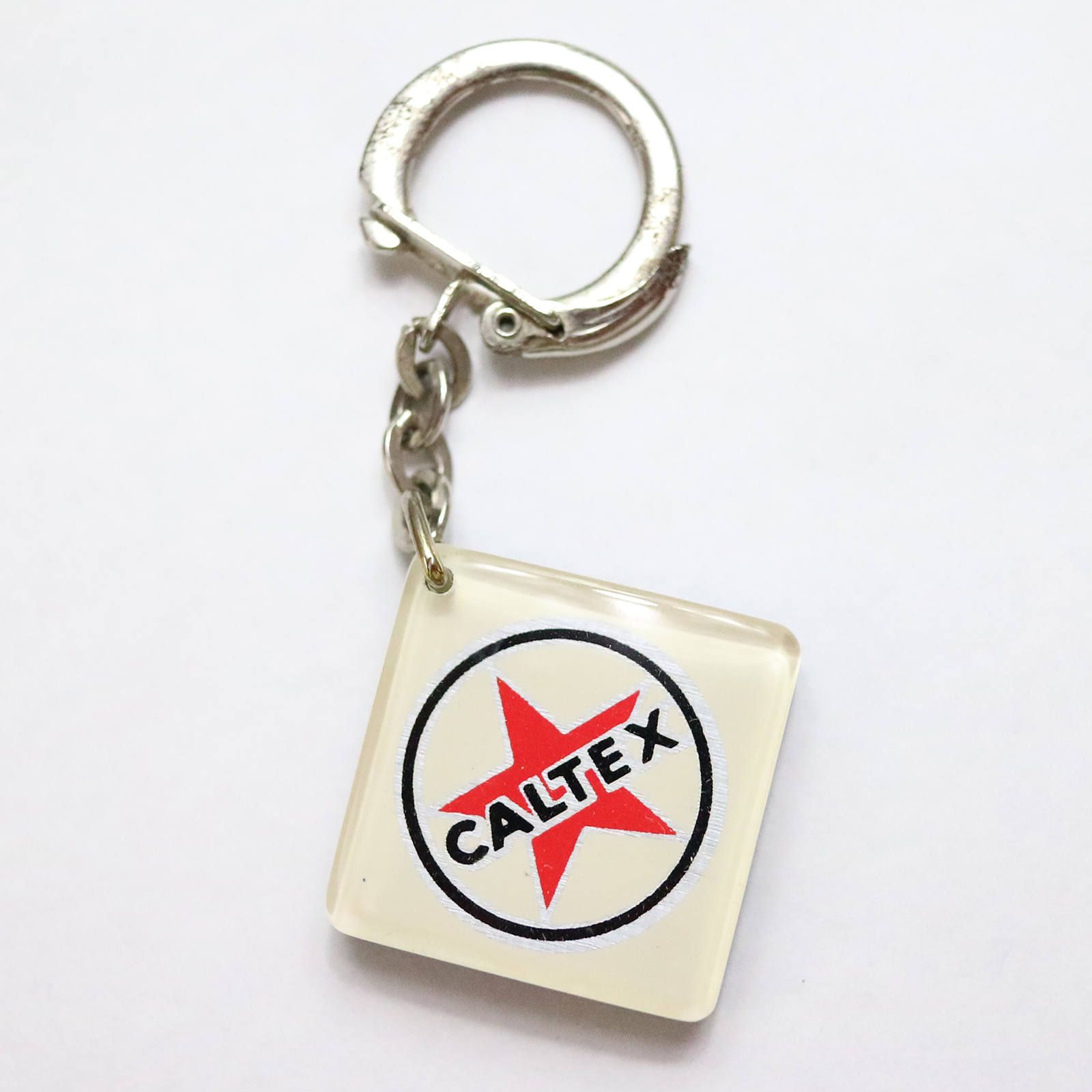 CALTEX  カルテックス ガソリンスタンド ブルボンキーホルダー