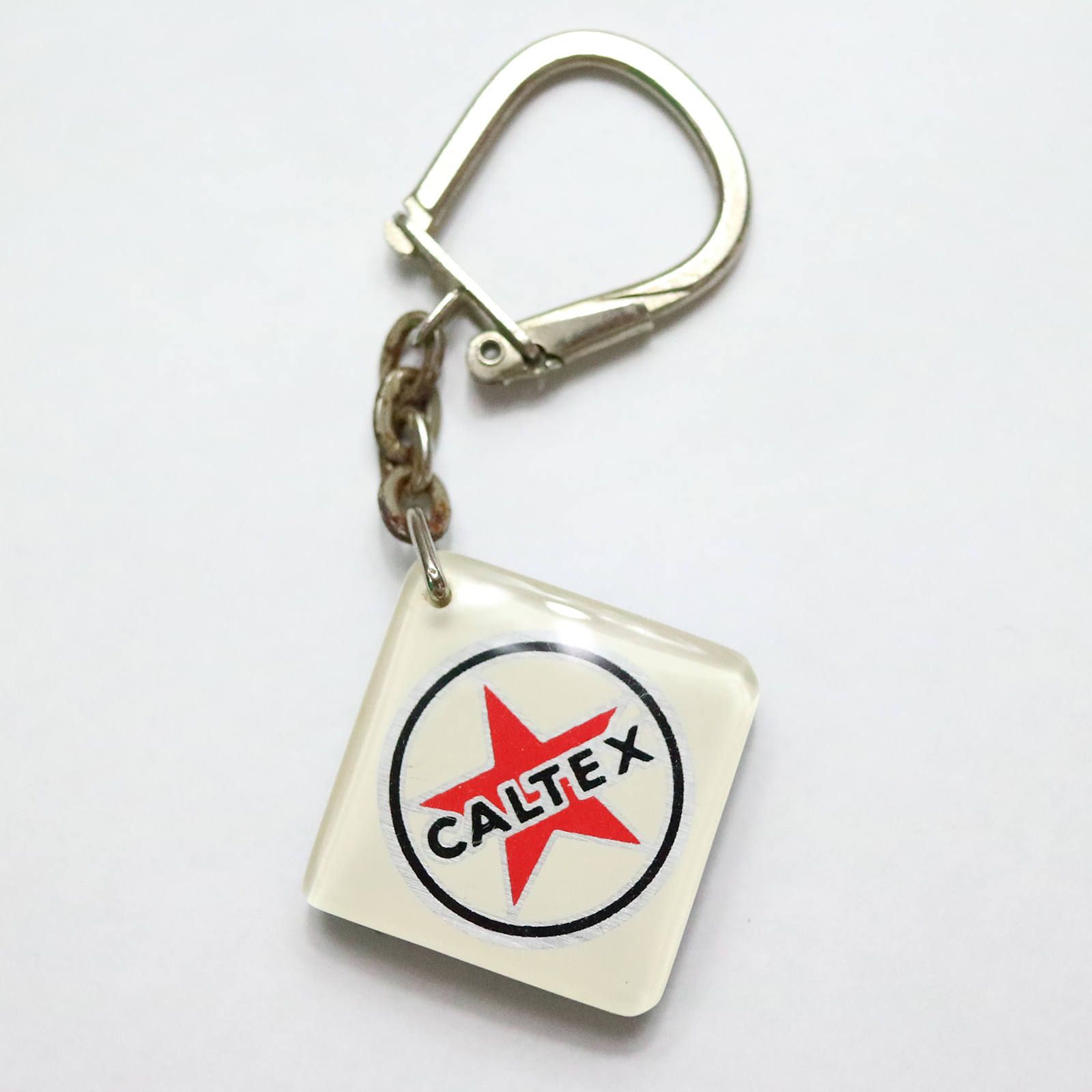 CALTEX カルテックス ガソリンスタンド ブルボンキーホルダー