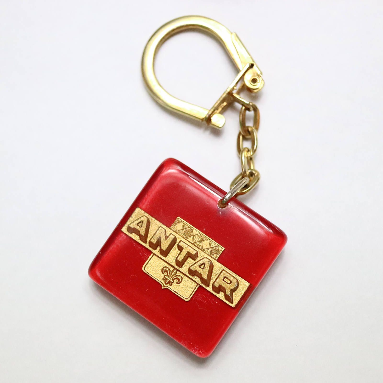 ANTAR アンタル オイル 角型 ブルボンキーホルダー